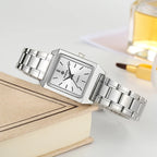 Montre Femme Rectangulaire Luxury — Bijou-Montre Dress Élégant