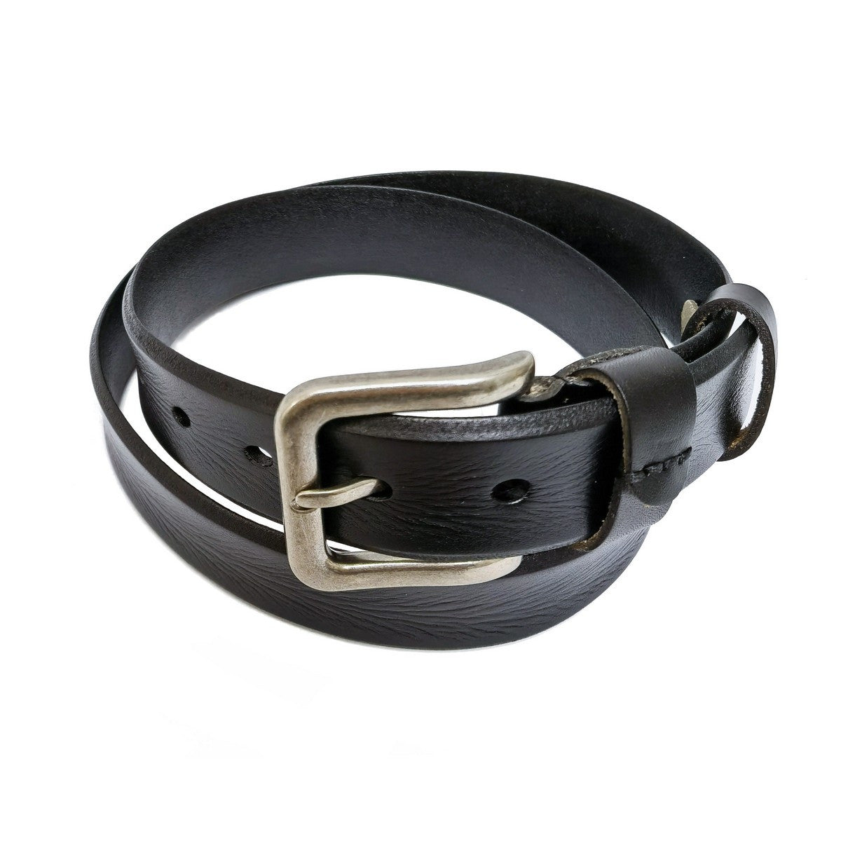 Real Leather Black Suit Belt-0