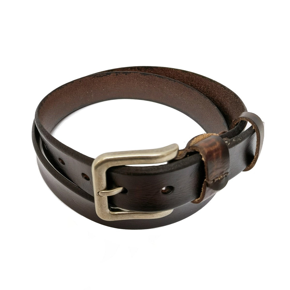 Real Leather Brown Suit Belt-0