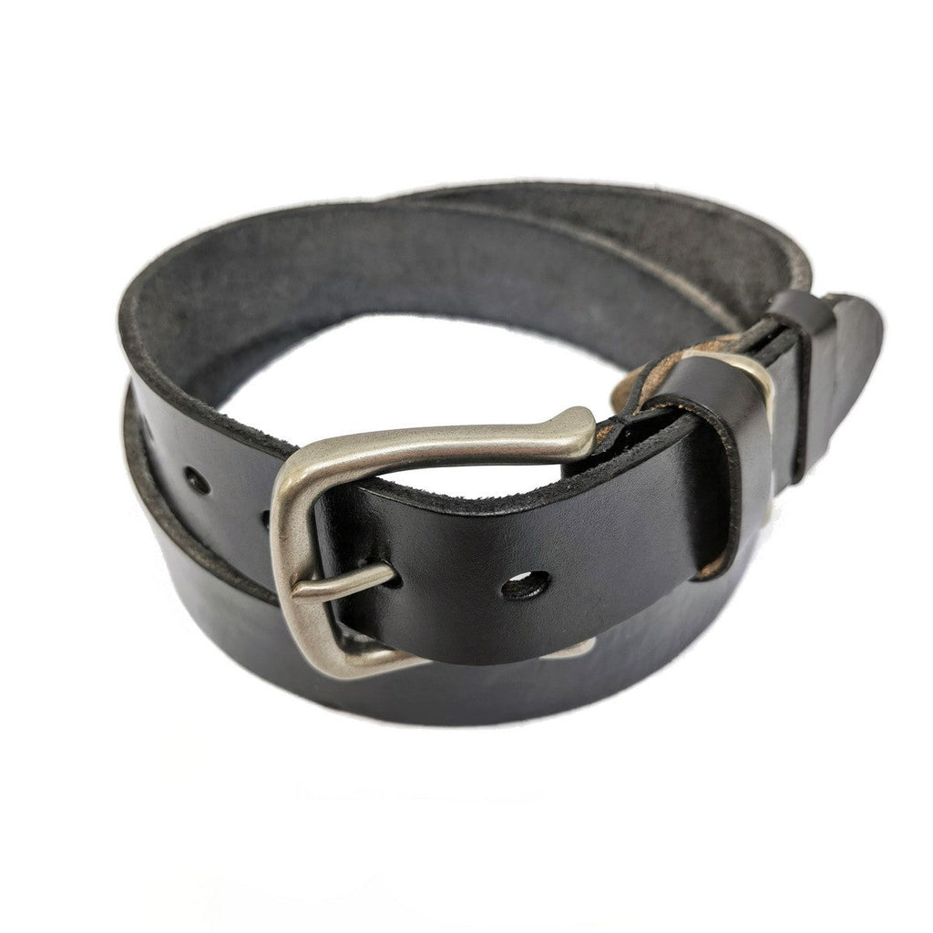Real Leather Black Belt-0