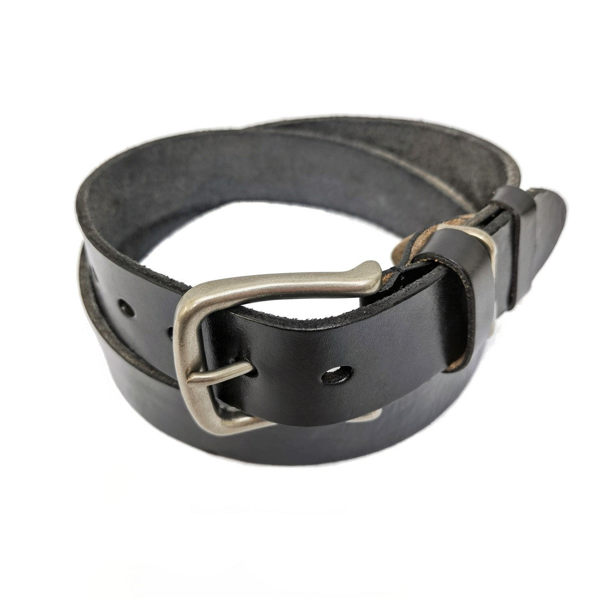 Real Leather Black Belt-0