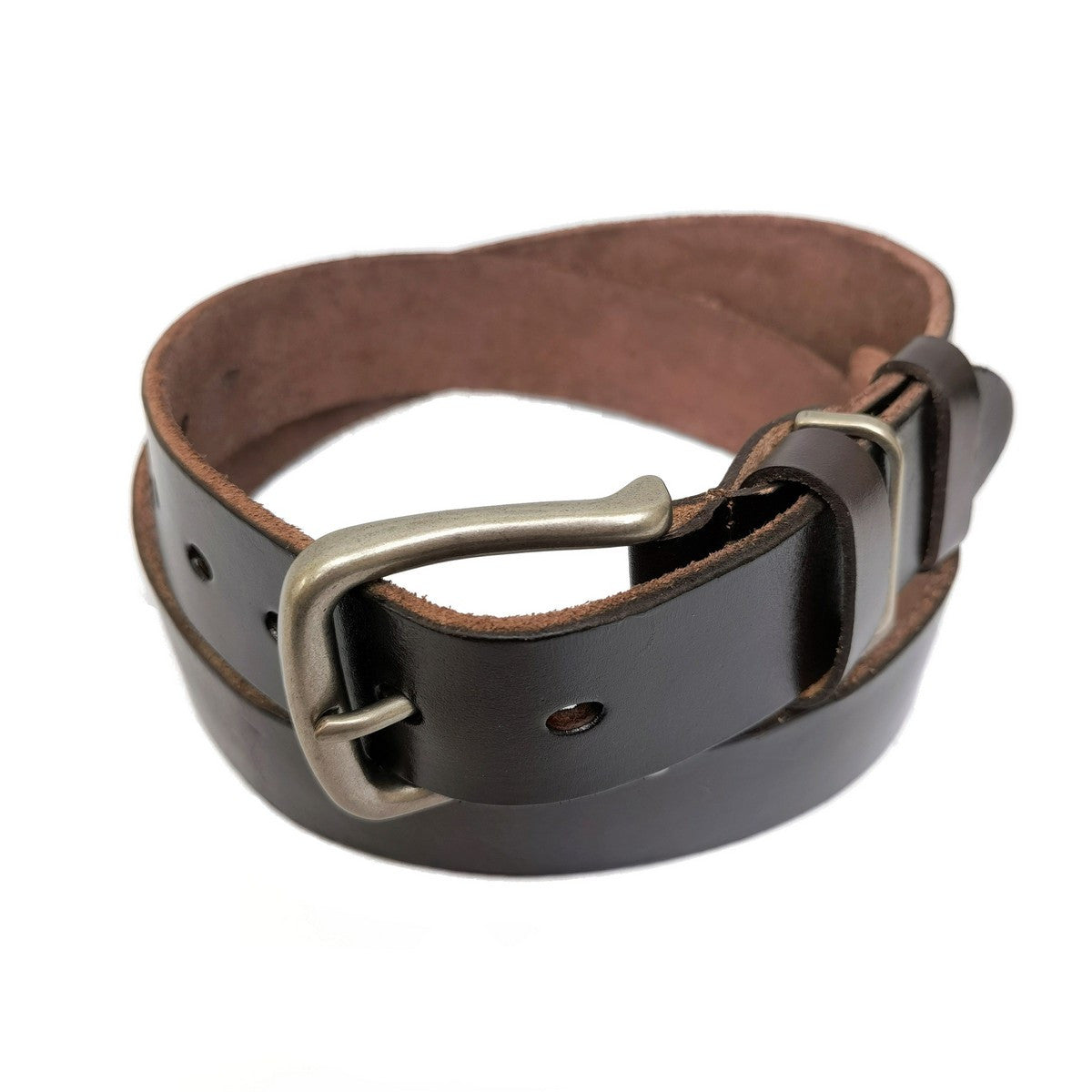 Dark Brown Leather Belt-0