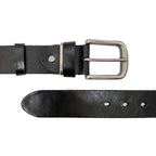 Real Leather Black Belt-1