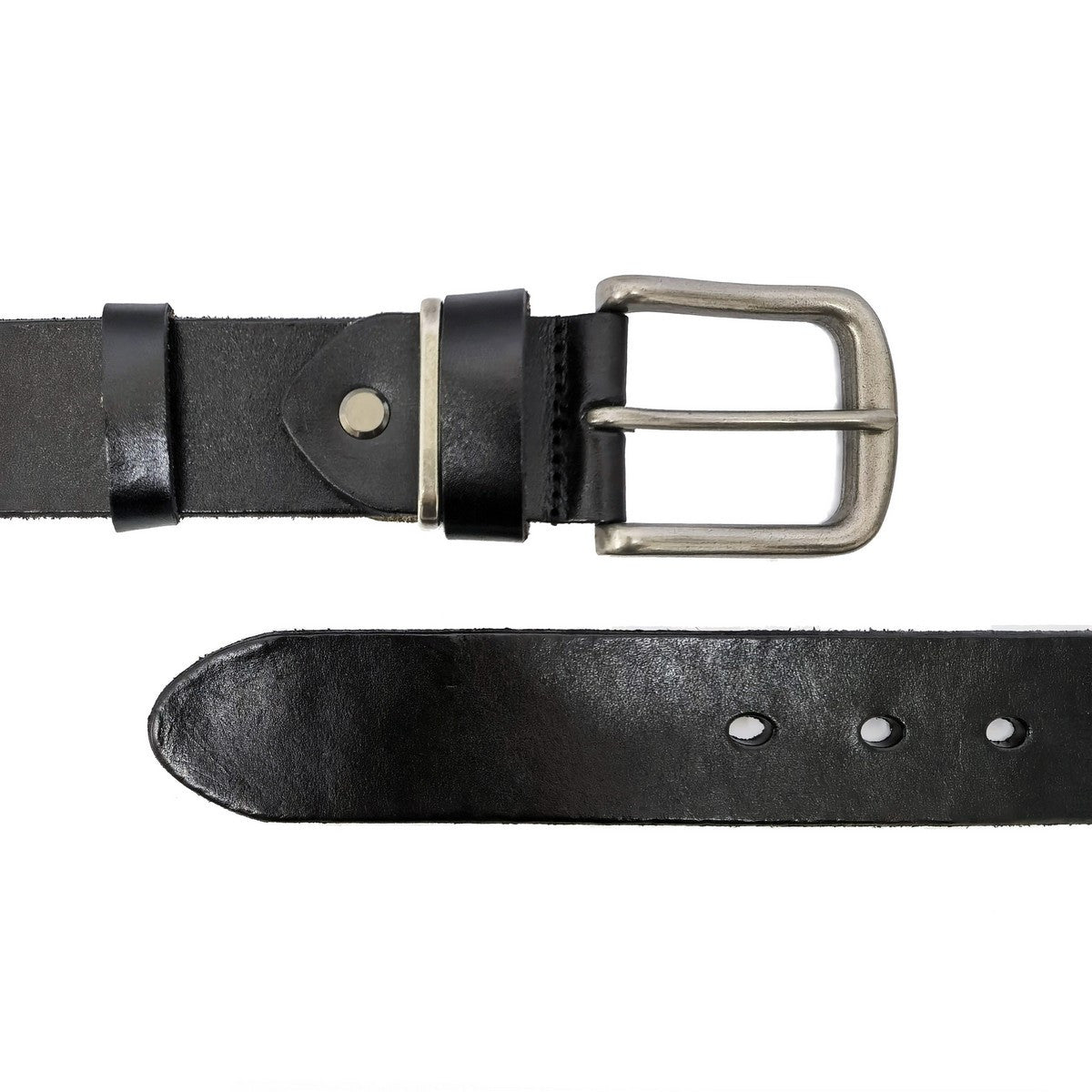 Real Leather Black Belt-1