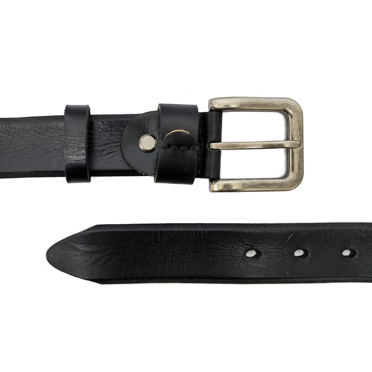 Real Leather Black Suit Belt-1