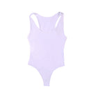 Body Gainant Femme Col Rond Dos Nageur – Coton & Élasthanne S à XL | Noir & Blanc