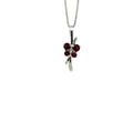 Pendentif Papillon Pierre Précieuse en Argent 925 Rhodié – Femme
