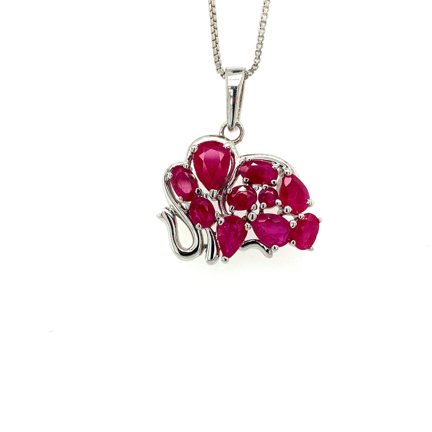 Pendentif Pierre Précieuse en Argent 925 Rhodié – Femme