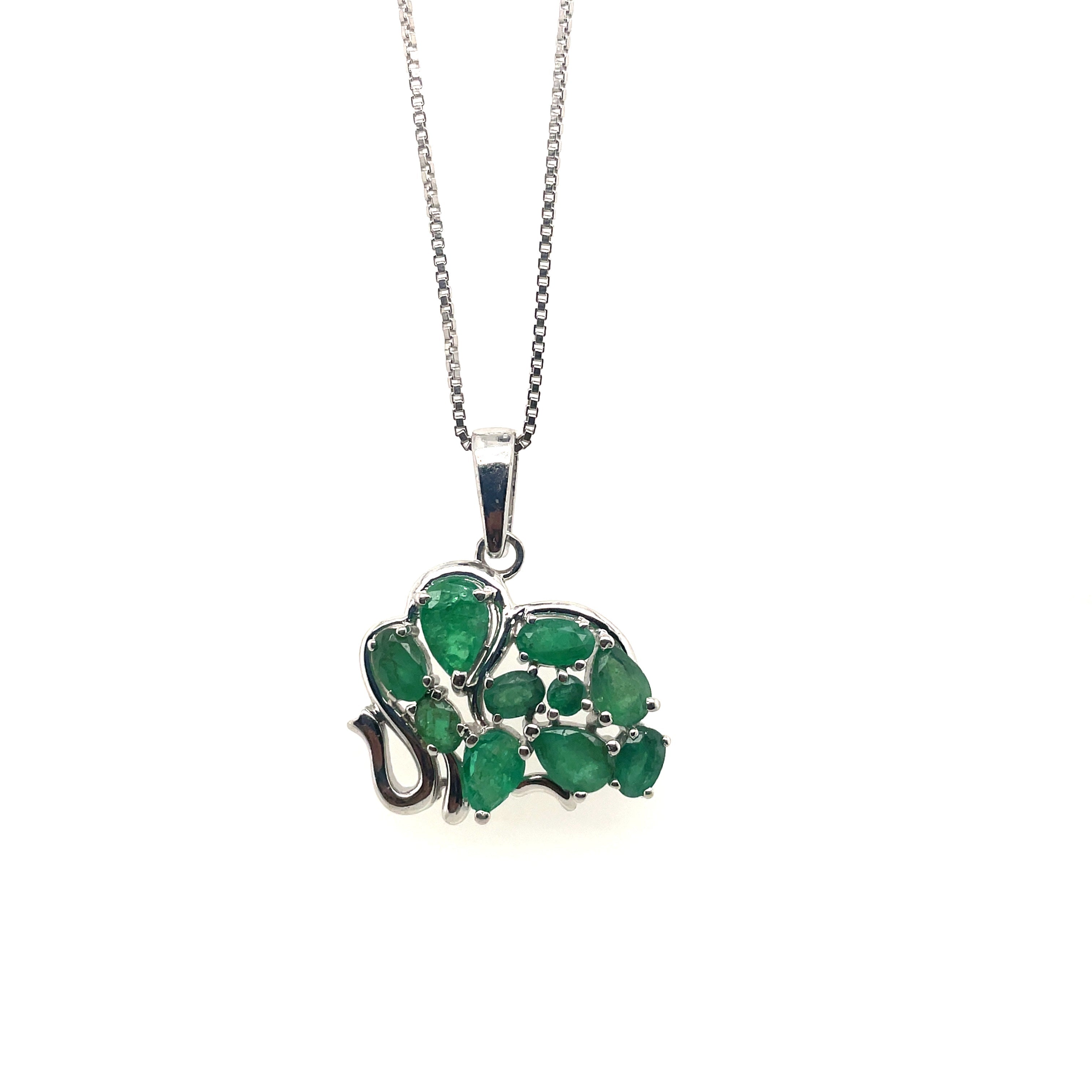 Pendentif Pierre Précieuse en Argent 925 Rhodié – Femme