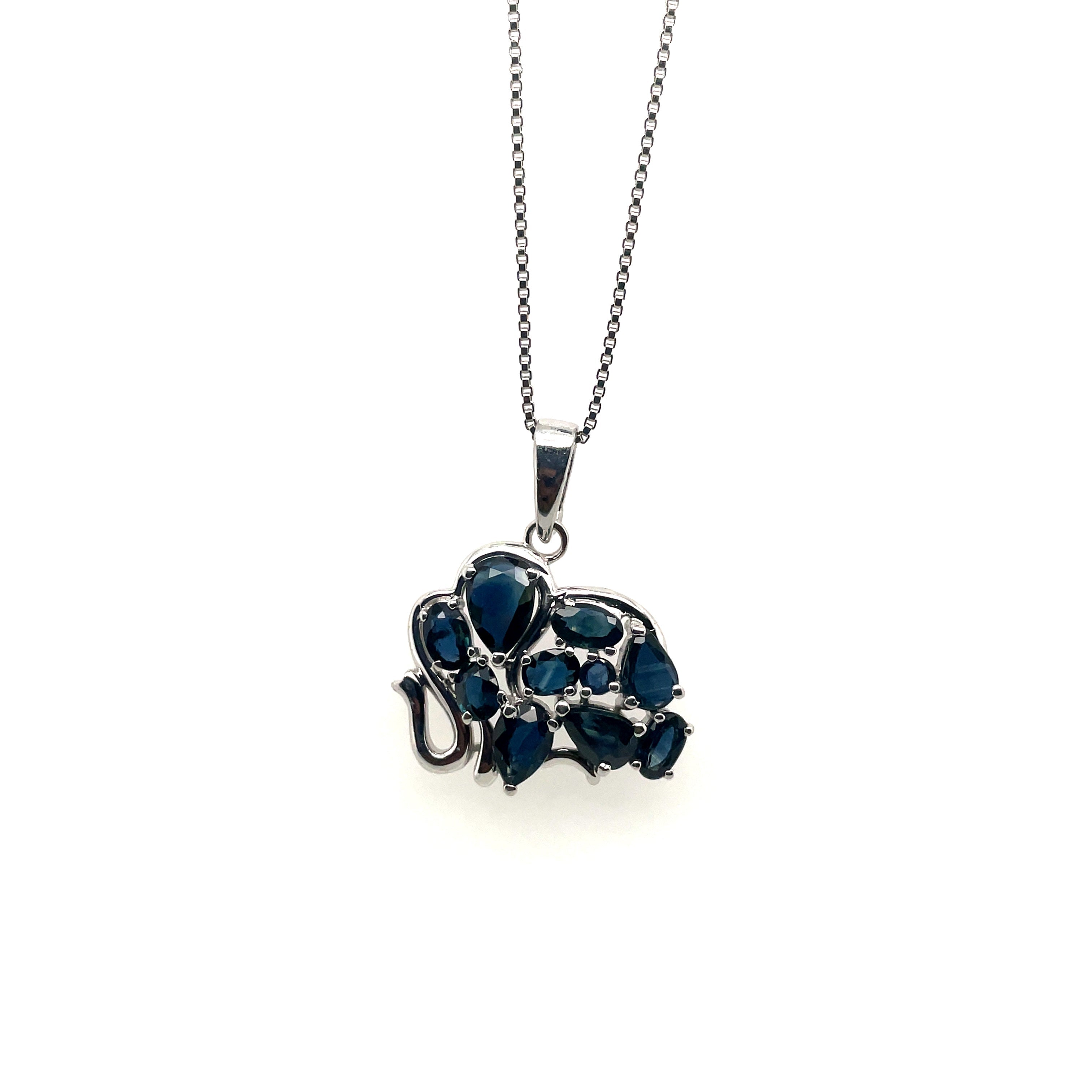 Pendentif Pierre Précieuse en Argent 925 Rhodié – Femme