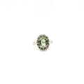 Bague Améthyste Verte en Argent Sterling 925 Rhodié – Femme
