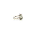 Bague Améthyste Verte en Argent Sterling 925 Rhodié – Femme