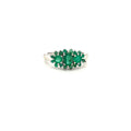Sterling Silver 925 Emerald Ring — Rhodium Plated