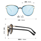 Gafas de Sol Redondas Polarizadas para Mujer — Lujo Protección UV400