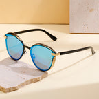 Gafas de Sol Redondas Polarizadas para Mujer — Lujo Protección UV400