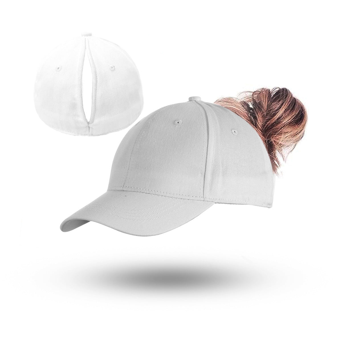 Casquette Baseball Queue de Cheval Femme Magnétique - Ouverture Arrière Séchage Rapide Sport