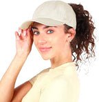 Casquette Baseball Queue de Cheval Magnétique Femme - Sport Séchage Rapide