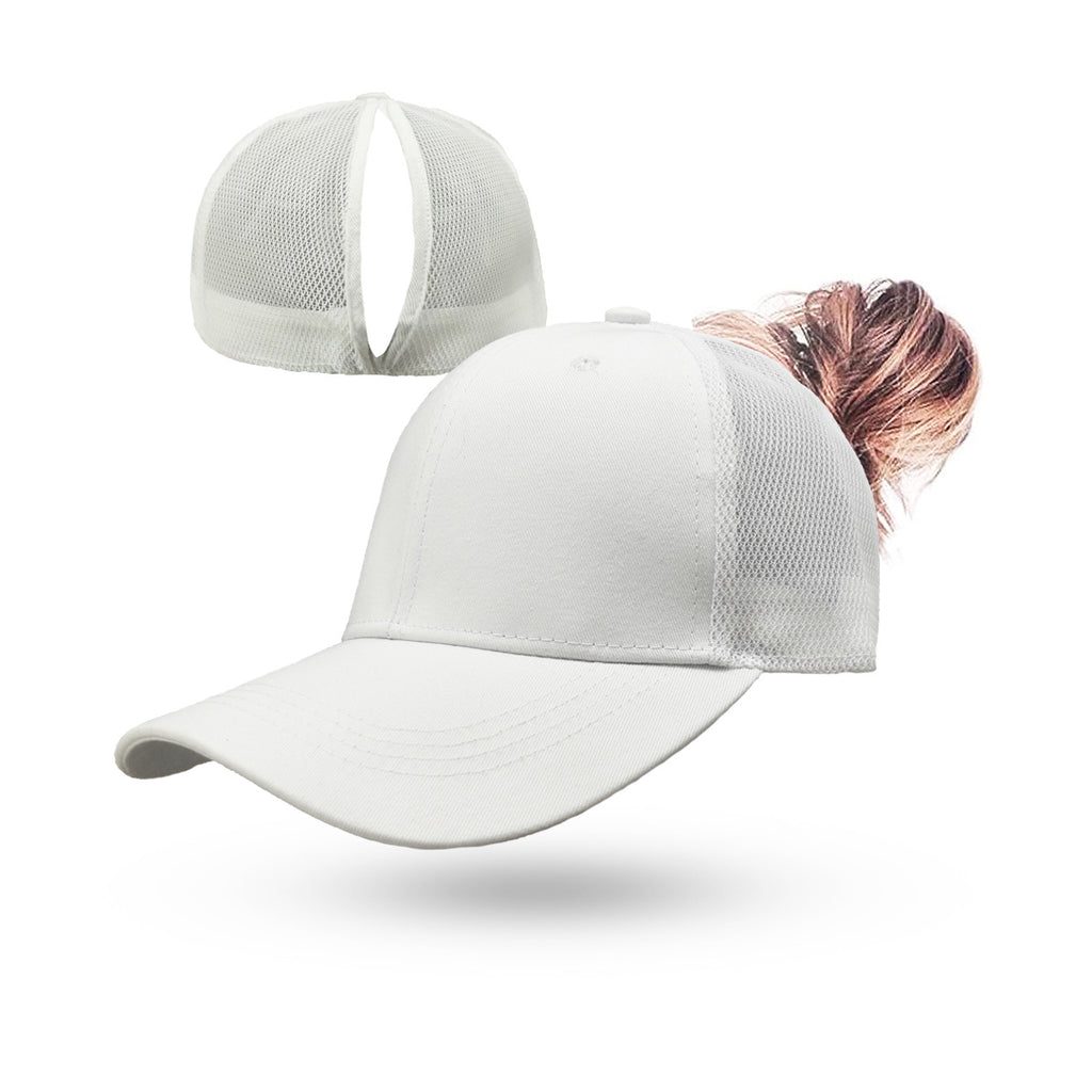 Casquette Baseball Queue de Cheval Femme Magnétique - Ouverture Arrière Séchage Rapide Sport