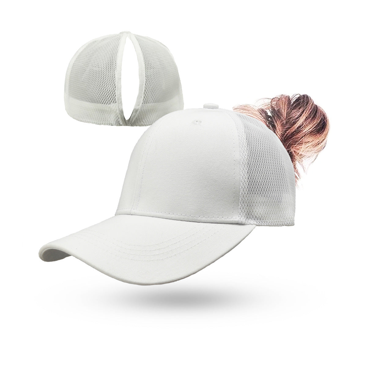 Casquette Baseball Queue de Cheval Femme Magnétique - Ouverture Arrière Séchage Rapide Sport