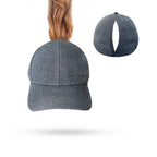 Casquette Baseball Queue de Cheval Magnétique Femme - Sport Séchage Rapide