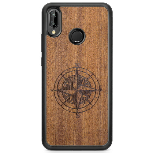Coque iPhone Bois Compass - Protection Premium Écologique Gravée
