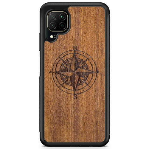 Coque iPhone Bois Compass - Protection Premium Écologique Gravée