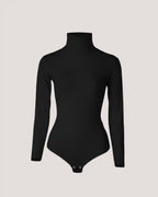 Body Cuello Alto Manga Larga Mujer – Jersey Elástico Moldeador Tallas S a 3XL | 6 Colores