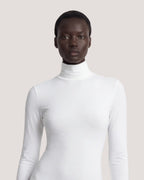 Body Cuello Alto Manga Larga Mujer – Jersey Elástico Moldeador Tallas S a 3XL | 6 Colores