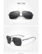 Lunettes de Soleil Homme Polarisées Aluminium — UV400 HD Premium