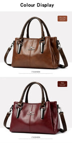 Sac à Main Cuir Souple Femme - Grand Cabas Luxury Épaule Crossbody