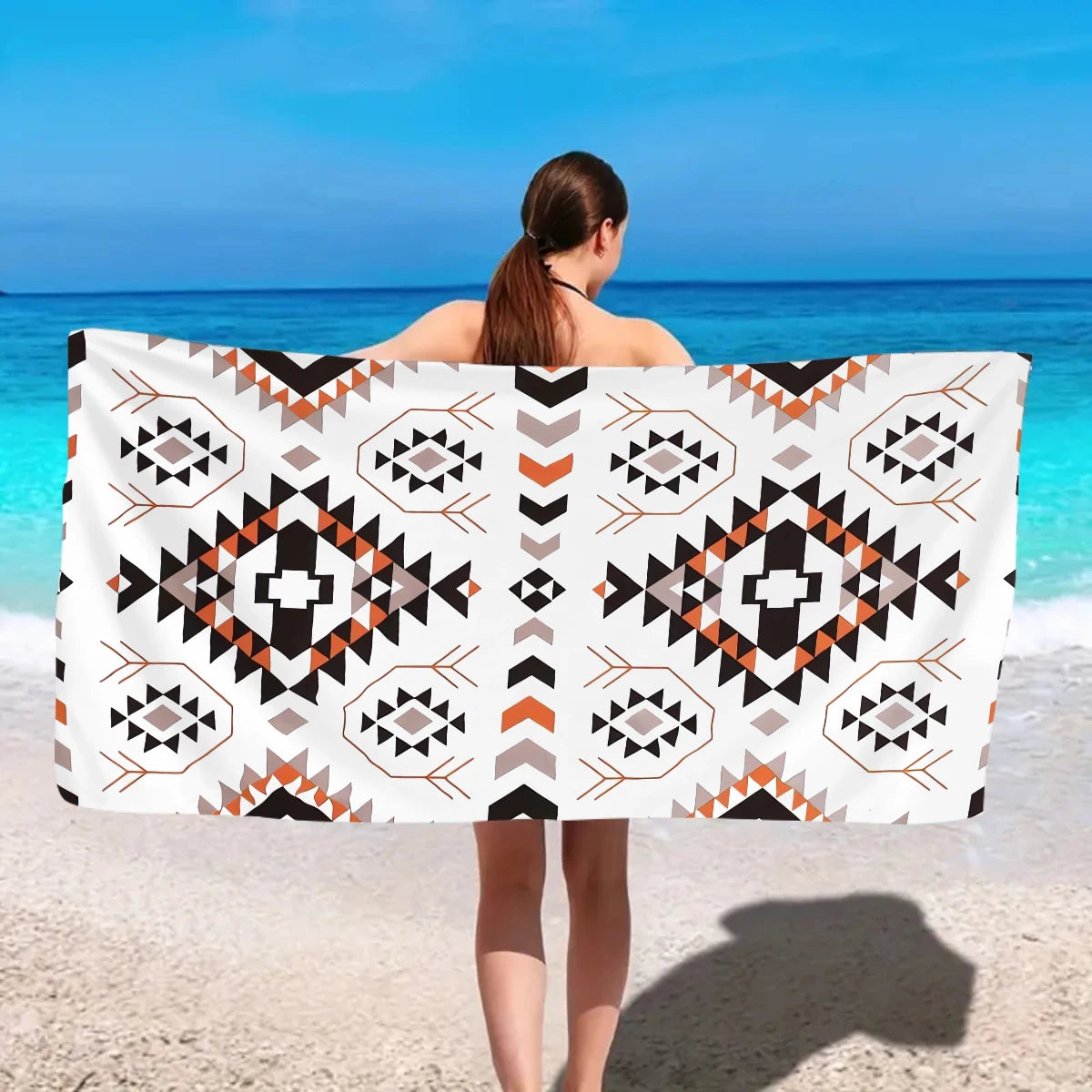 Serviette de Plage Bohème Microfibre - Séchage Rapide Multifonction Voyage