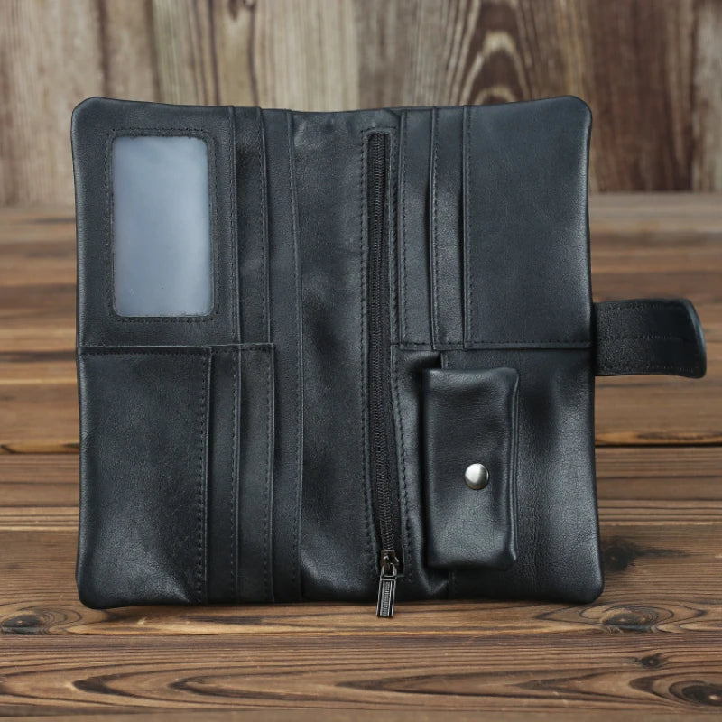Portefeuille Cuir Véritable Premium — Unisexe Anti-Vol RFID FuturaTrend
