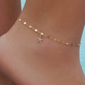 Bracelet de Cheville Bohème Étoile de Mer - Bijou de Pied
