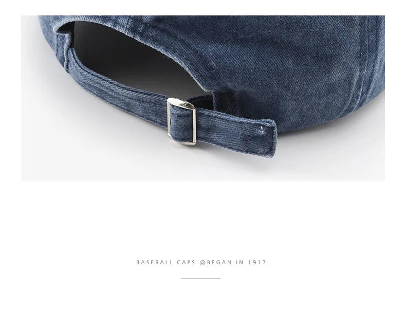 Casquette Baseball Coton Brodée Fashion - Snapback Rétro Ajustable Unisexe Casual