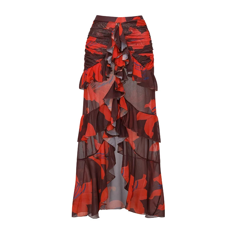 Bikini Femme Sexy Push-Up Imprimé Lily - Maillot de Bain avec ou sans Jupe Plage