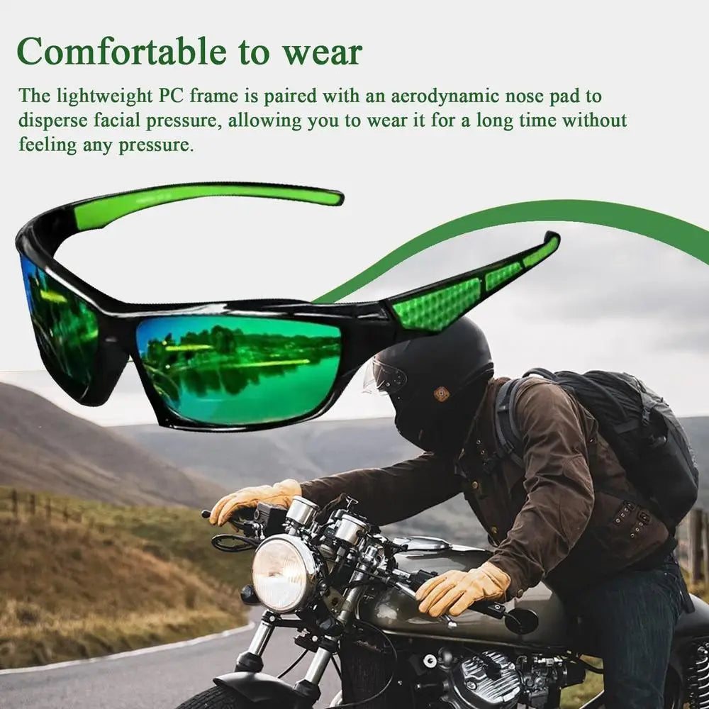 Lunettes de Soleil Homme Polarisées Sport — Protection Complète UV400