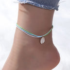 Bohemian Beaded Anklet - Embroidered Foot Jewelry