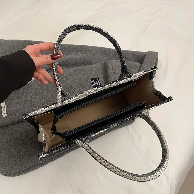 Sac de Plage Boho Fashion Grande Capacité - Tote Canvas Designer Été 2025