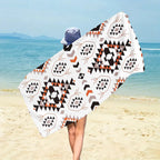 Serviette de Plage Bohème Microfibre - Séchage Rapide Multifonction Voyage