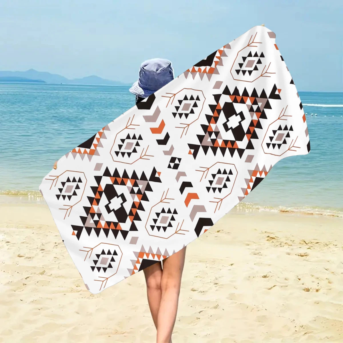 Serviette de Plage Bohème Microfibre - Séchage Rapide Multifonction Voyage