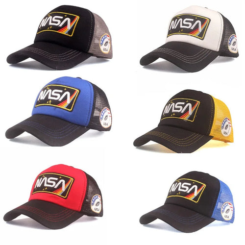 Casquette Baseball Brodée 3D Filet Coton - Trucker Cap Ajustable Unisexe Protection Solaire