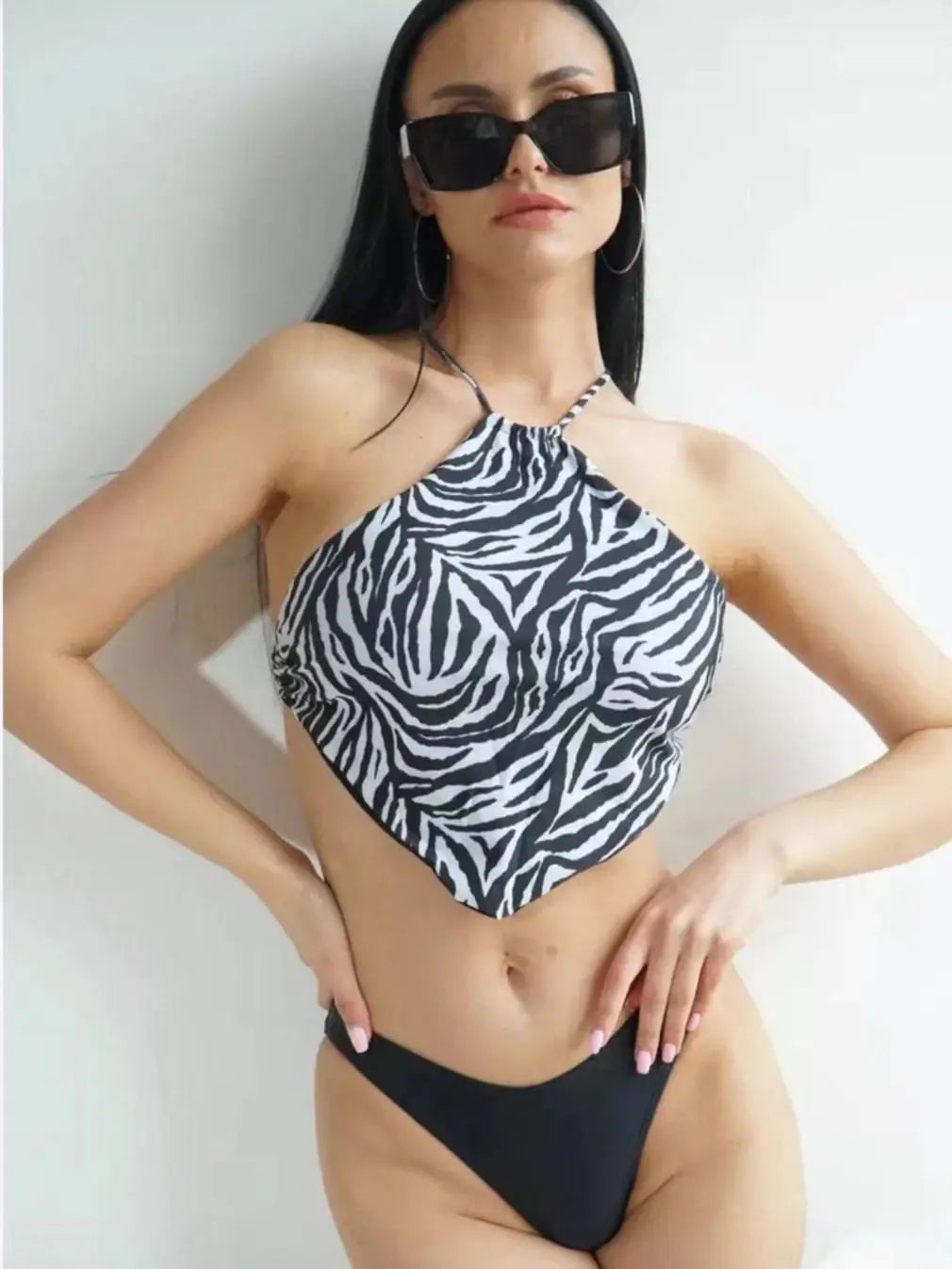 Bikini Femme Sexy Dos Nu Deux Pièces - Maillot de Bain Tendance Été Plage Piscine