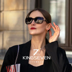 Gafas de sol polarizadas ovaladas KINGSEVEN para mujer — Gradiente UV400