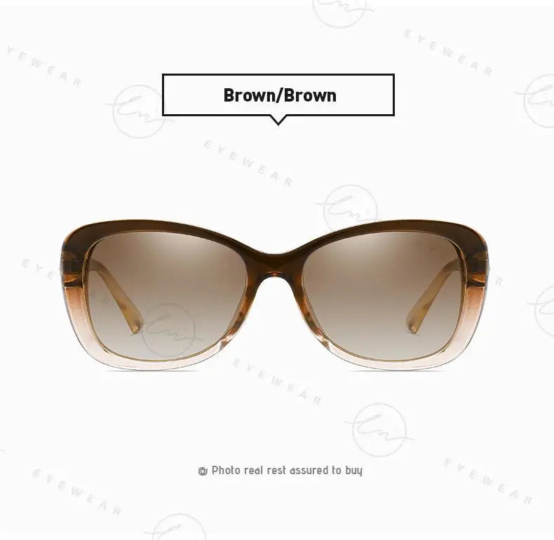 Lunettes de Soleil Femme LM Polarisées Carrées - UV400 Gradient Luxury 2024