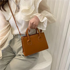 Bolso Negro Elegante — Doble Asa Bandolera Retro FuturaTrend