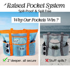 Large Capacity Tote Beach Bag - Unisex for Travel, Pool, Holidays, and Outdoor Activities