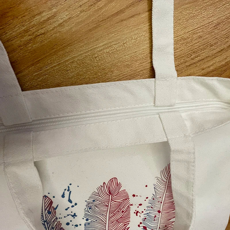 Sac Tote Canvas Mixte Motifs Animaux Mignons - Écologique Shopping Plage Épaule