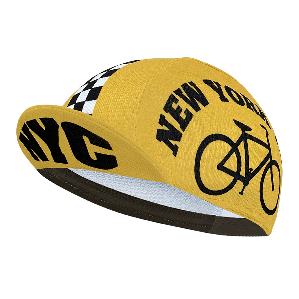 Casquette Cyclisme Classique Polyester - Absorption Transpiration Multicolore Unisexe Sport