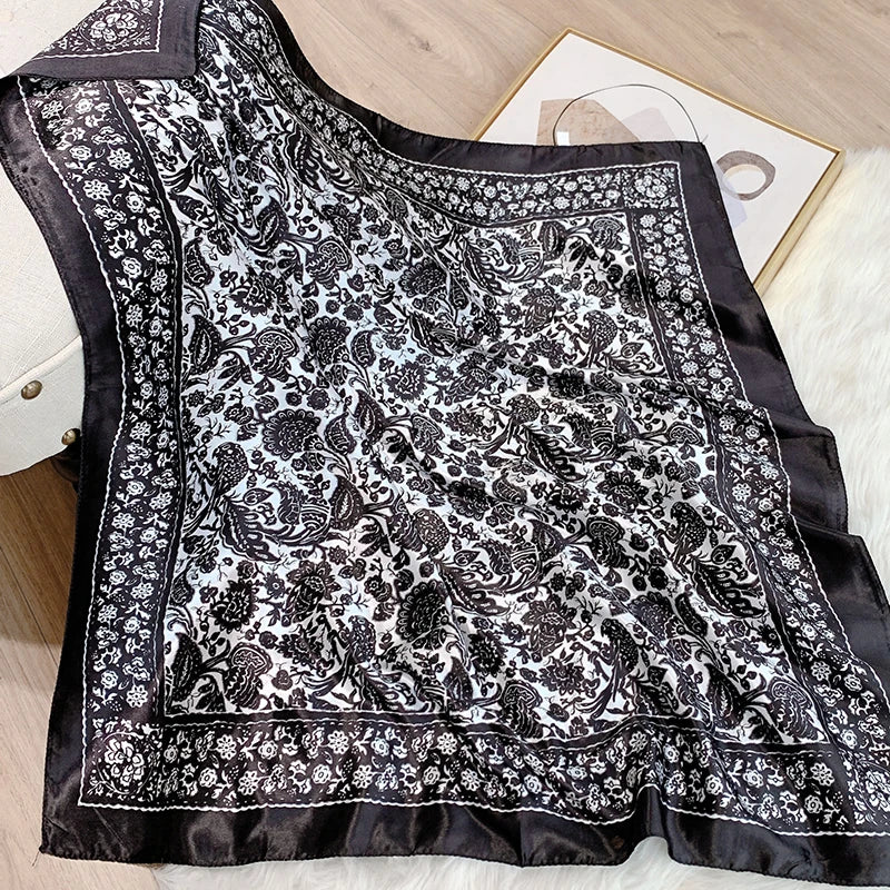Foulard Femme Satin Imprimé — Collection Luxury 2026 FuturaTrend