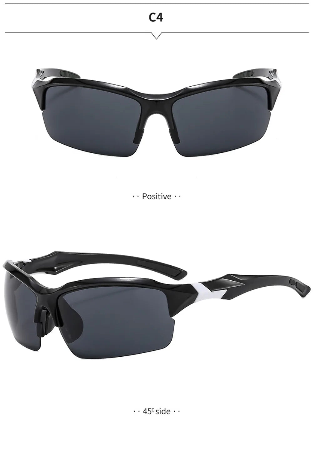 Lunettes de Soleil Sport Cyclisme Homme - Polarisées Légères Coupe-Vent